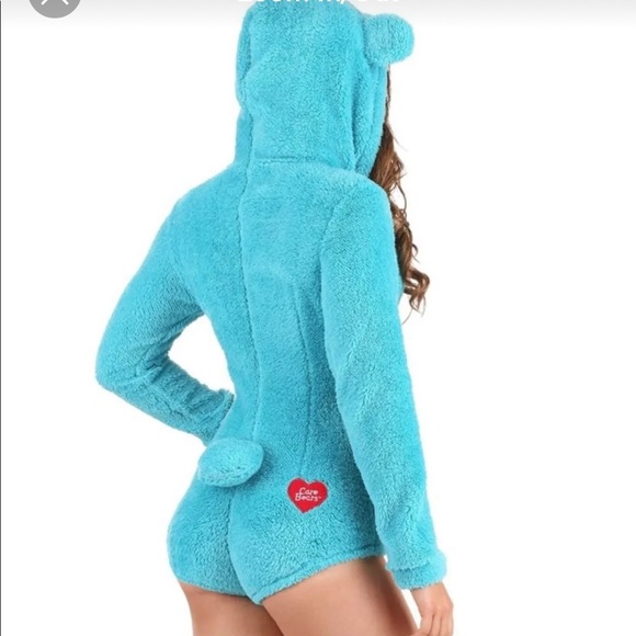 ★ BNWT Officially Licensed ♡Care Bears™♡ Wish💫Bear Authentic Adult Romper ★ - Picture 2 of 3
